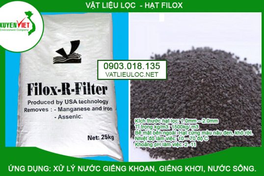 Hạt Filox lọc nước phèn, khử sắt – Vật Liệu Lọc Xuyên Việt 0903018135